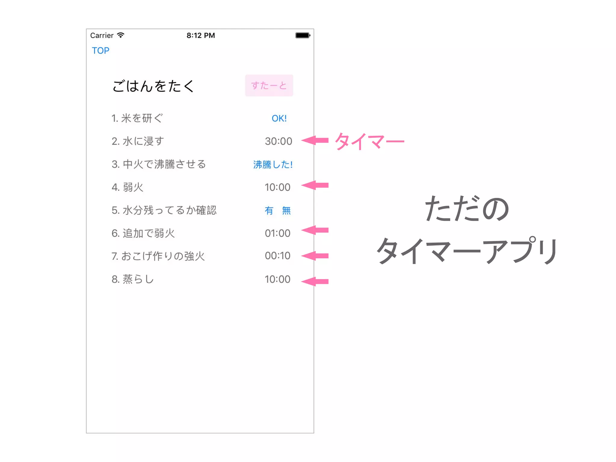 ただの
タイマーアプリ
タイマー
 