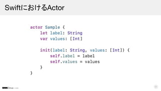 © DMM
SwiftにおけるActor
31
 