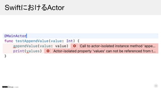 © DMM
SwiftにおけるActor
33
 