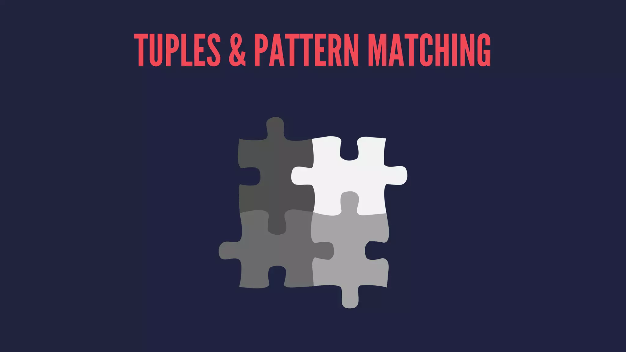 TUPLES & PATTERN MATCHING 
 