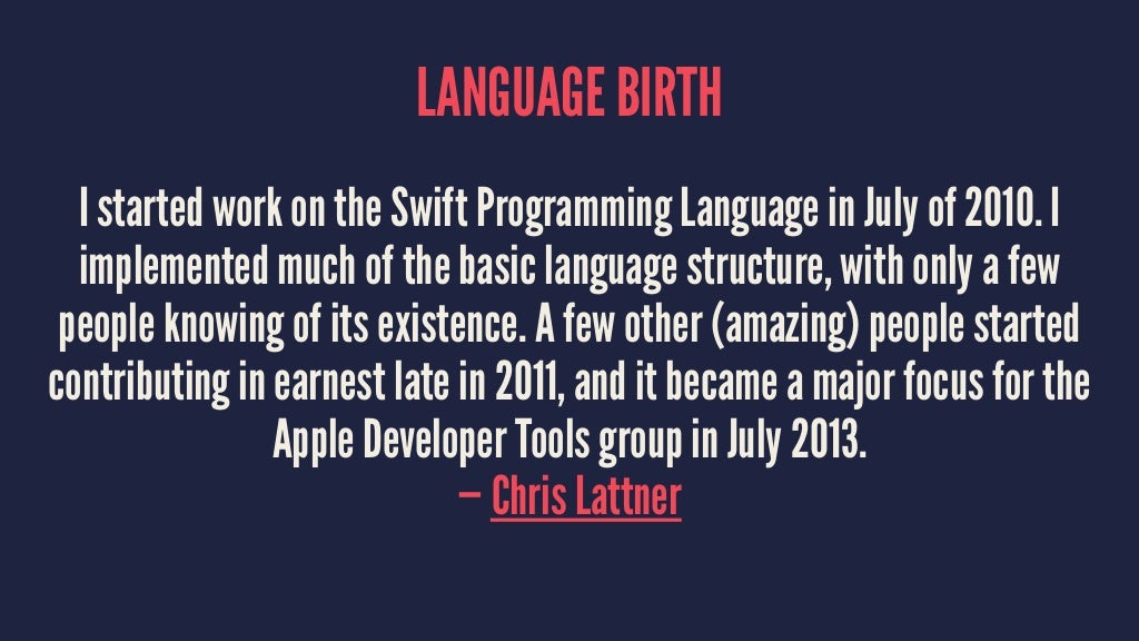 Swift Programming Language
