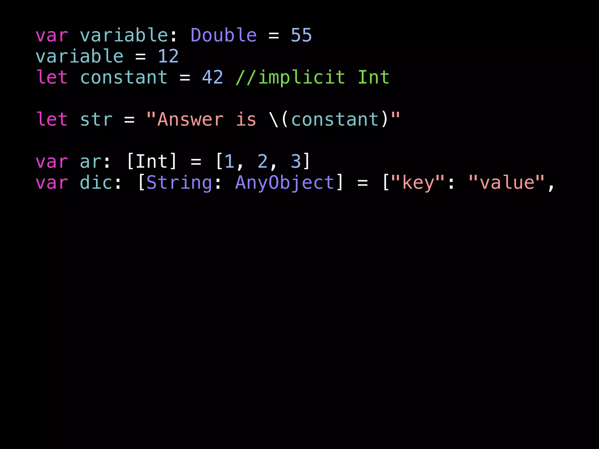 Готовимся
typedef enum {
StatusSuccess, StatusFailure
} Status
typedef NS_ENUM(NSInteger, Status) {
StatusSuccess, StatusFailure
};
 