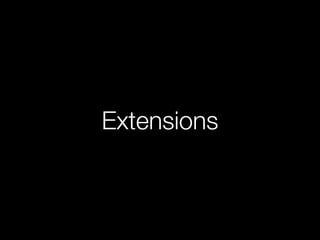 Extensions 
 