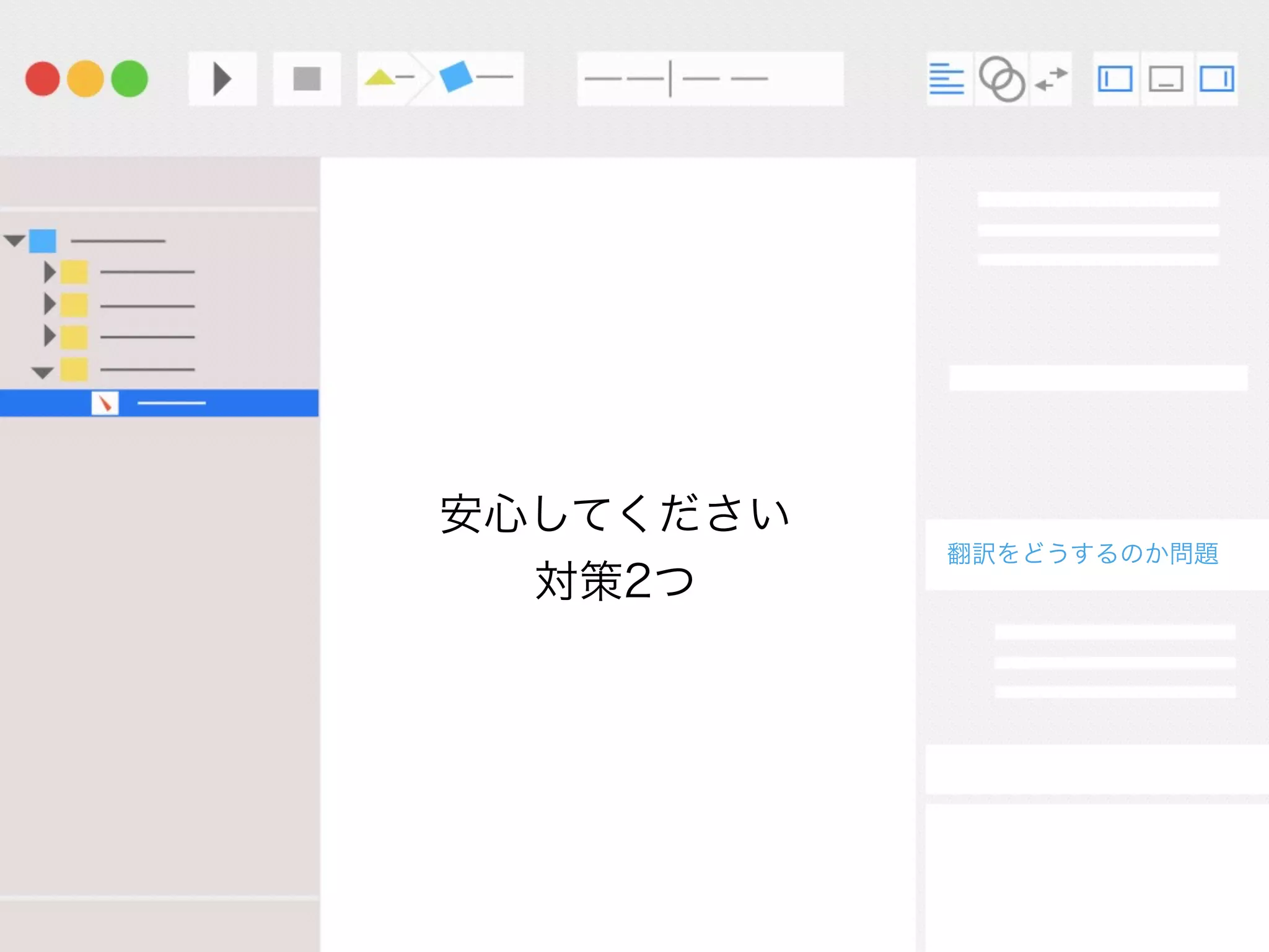 安心してください
対策2つ
翻訳をどうするのか問題
 
