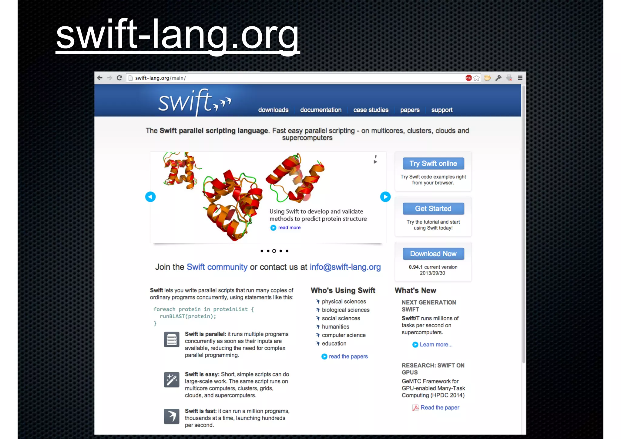 swift-lang.org 