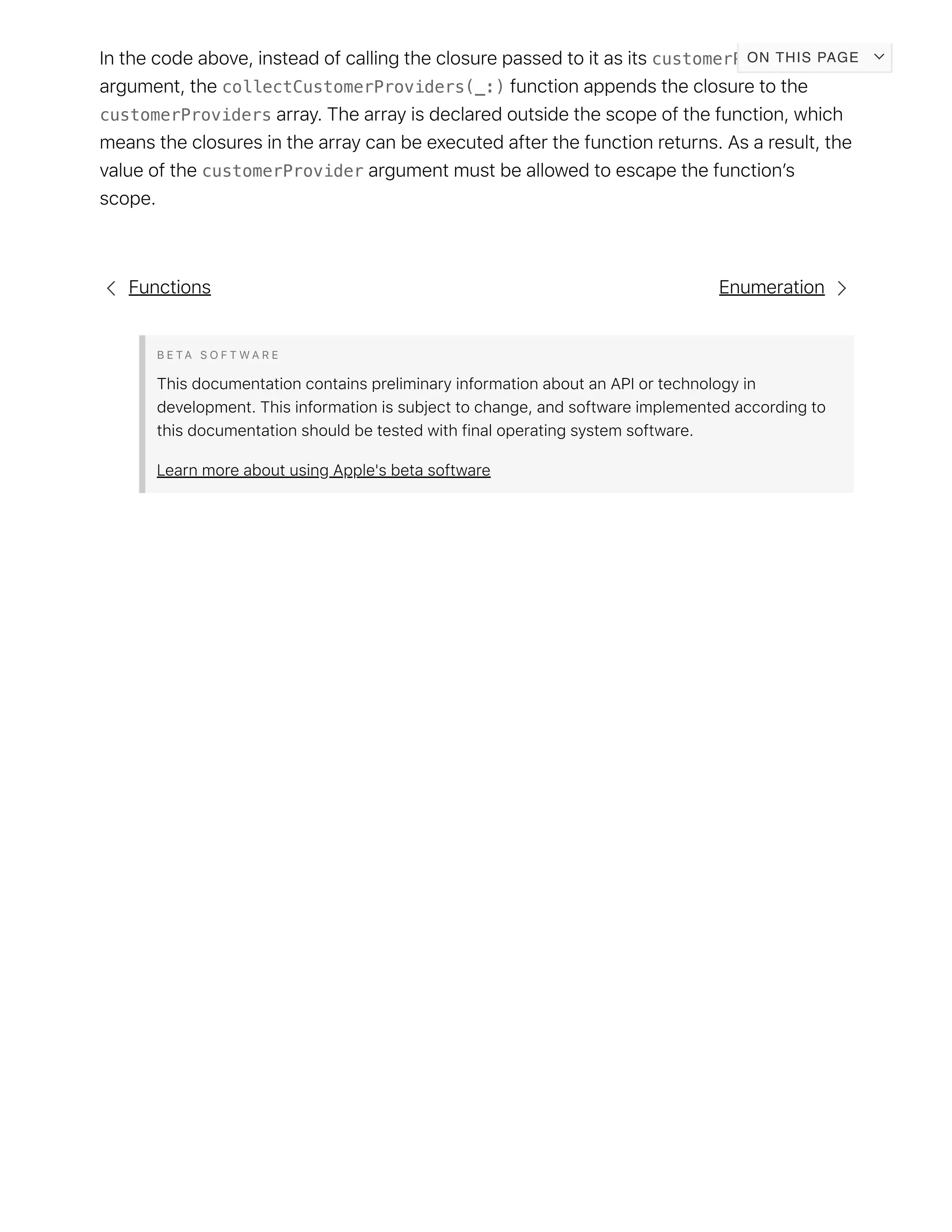 customerProvider
collectCustomerProviders(_:)
customerProviders
customerProvider
ON THIS PAGE
 