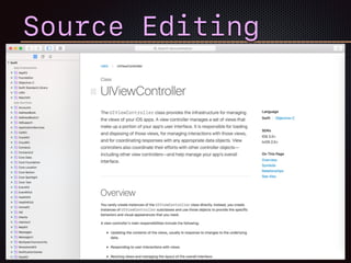 Source Editing
 