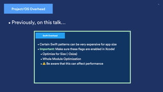 54
Project/OS Overhead
•Previously, on this talk…
 