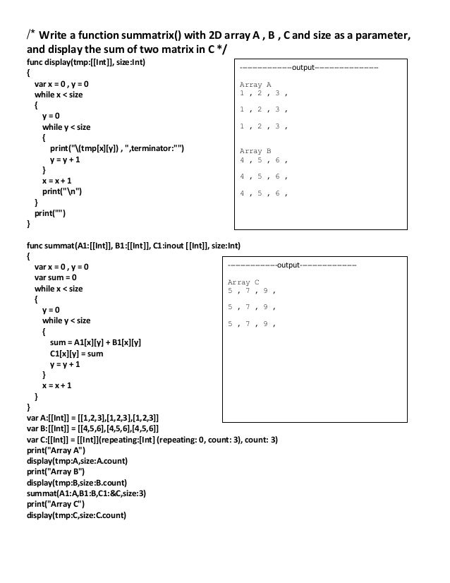 Swift 4 2d Array - coolbfile