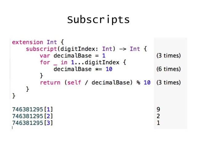 Swift extensions | PPT