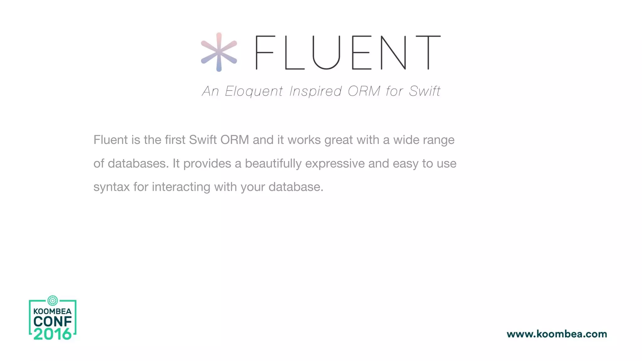 Fluent is the first Swift ORM and it works great with a wide range
of databases. It provides a beautifully expressive and easy to use
syntax for interacting with your database.
 