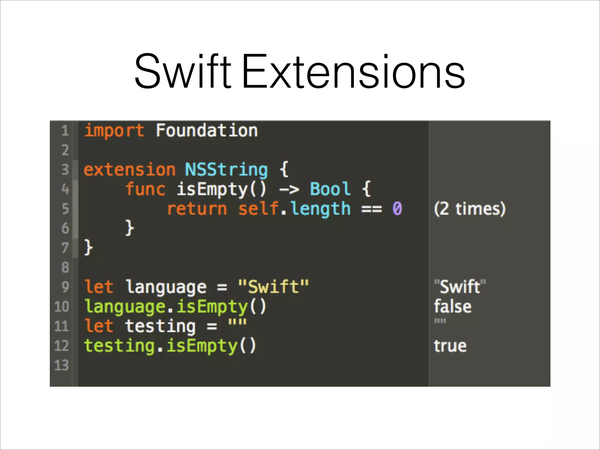 Swift Extensions 
 