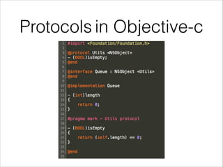 Protocols in Objective-c 
 