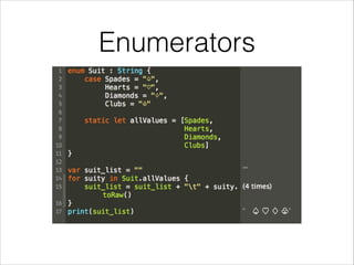Enumerators 
 