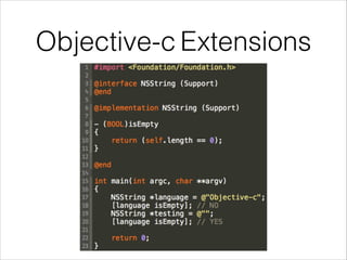 Objective-c Extensions 
 