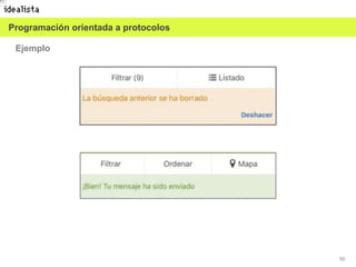 50
Ejemplo
Programación orientada a protocolos
 