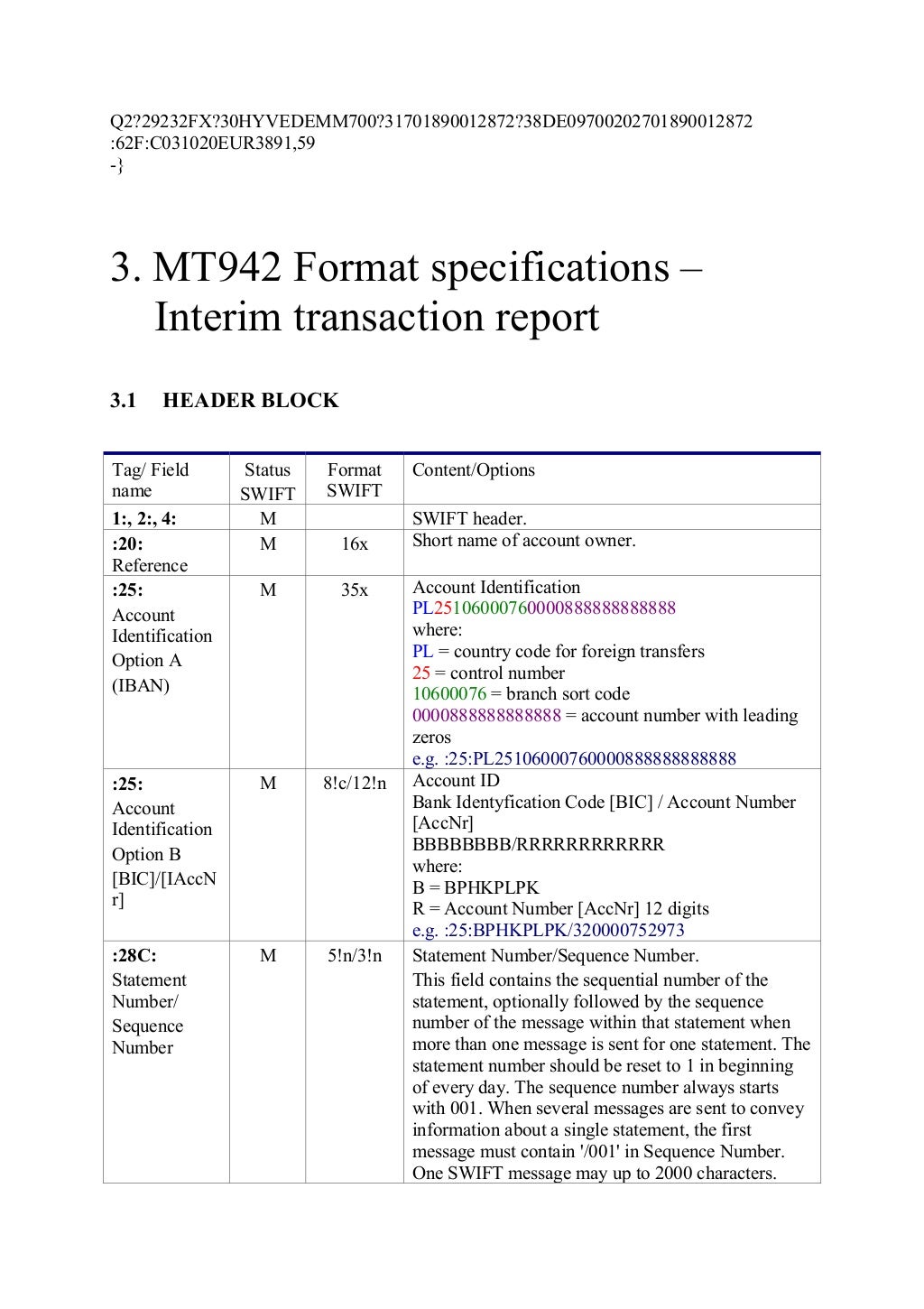 Swift mt940 942111247451789
