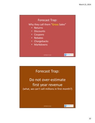 Financial Forecasting for Investor Presentations - Bus Fundamentals Bootcamp