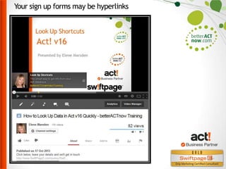 Your sign up forms may be hyperlinks

 