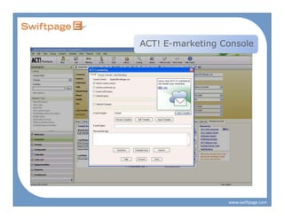 ACT! E-marketing Console




                  www.swiftpage.com
 