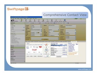 Comprehensive Contact View




                    www.swiftpage.com
 