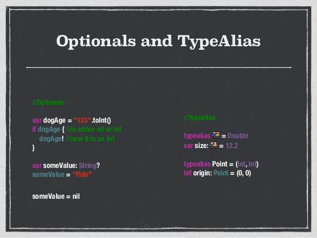 Introduction to Swift programming language.