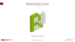 #XebiConFr
Swift dans la vraie vie
ReactiveCocoa
Reactive Cocoa
Disponibilité produit
 