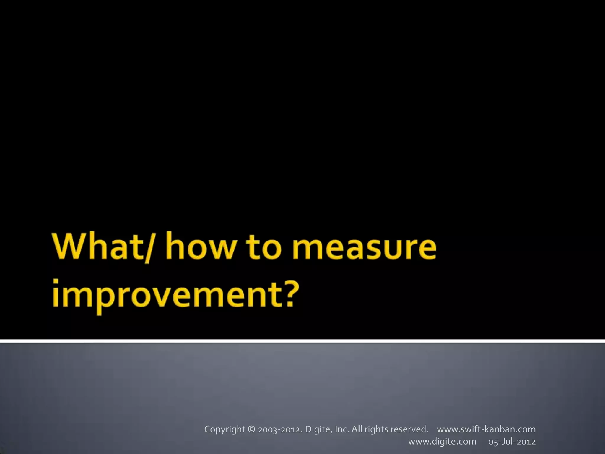 Copyright © 2003-2012. Digite, Inc. All rights reserved. www.swift-kanban.com
                                                   www.digite.com 05-Jul-2012
 