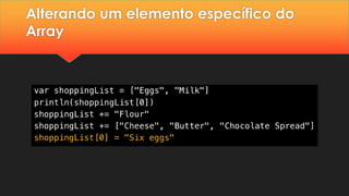 Alterando um elemento específico do
Array
 