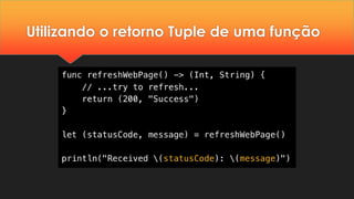 Utilizando o retorno Tuple de uma função
 