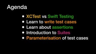 Getting Started with Swift Testing: An Introduction to Crafting Test ...