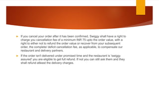 Swiggy Business Models