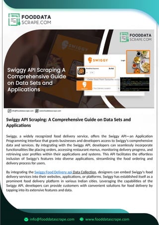 Swiggy API Scraping A Comprehensive Guide on Data Sets and Applications ...