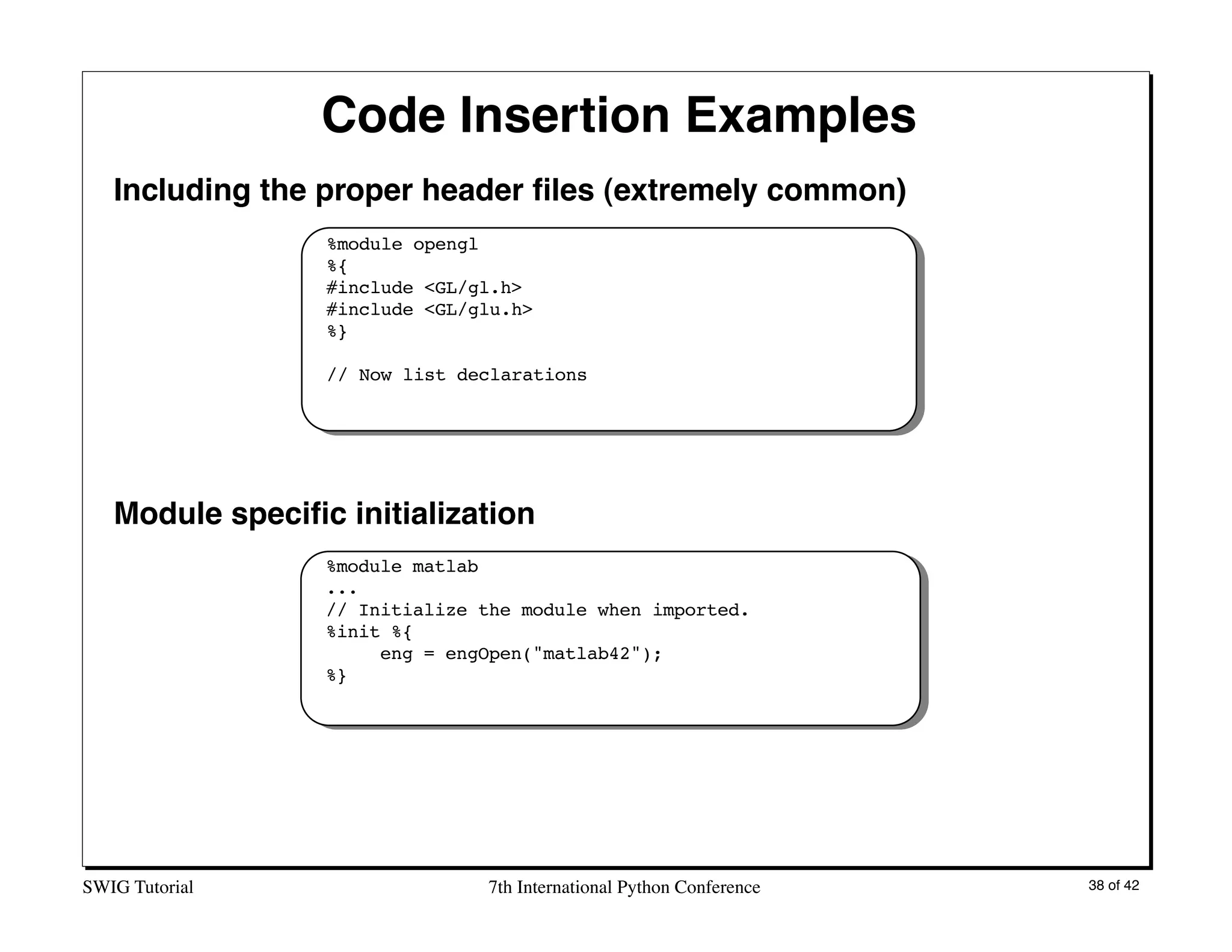 Interfacing C/C++ and Python with SWIG | PPT
