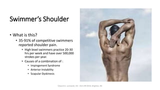 competitive swimming injuries- causes and prevention | PPTX