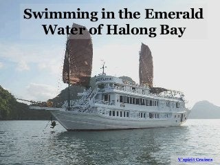 Swimming in the Emerald
Water of Halong Bay
V’spirit Cruises
 
