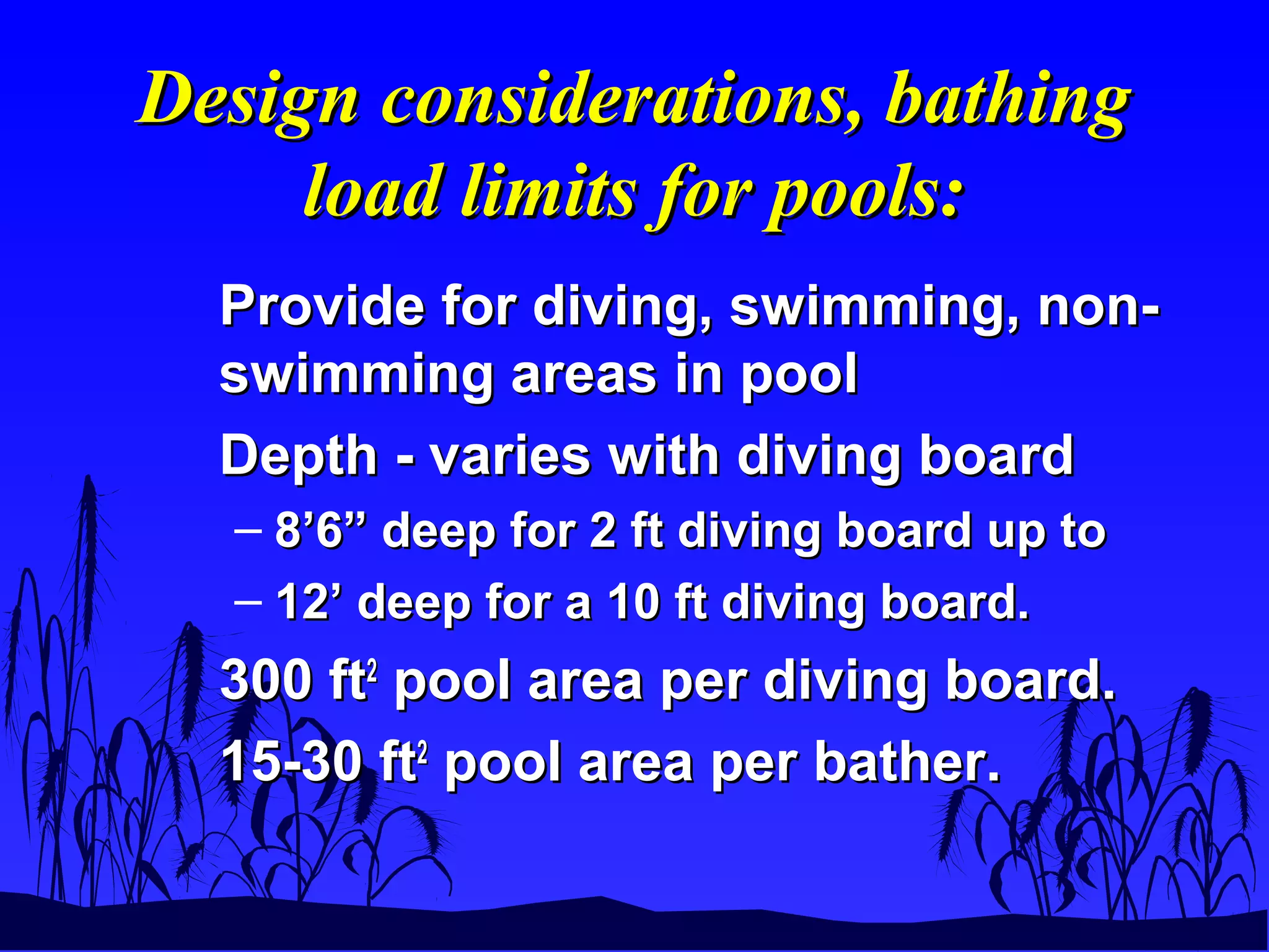 Minimum Pool Images Swimming pool and bathing beaches | PPT