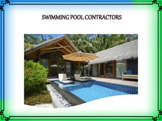 Swimming Pool Builders, Swimming Pool Construction Services , RCC Swimming Pool Construction Near Me Chennai, Tamil Nadu.pptx