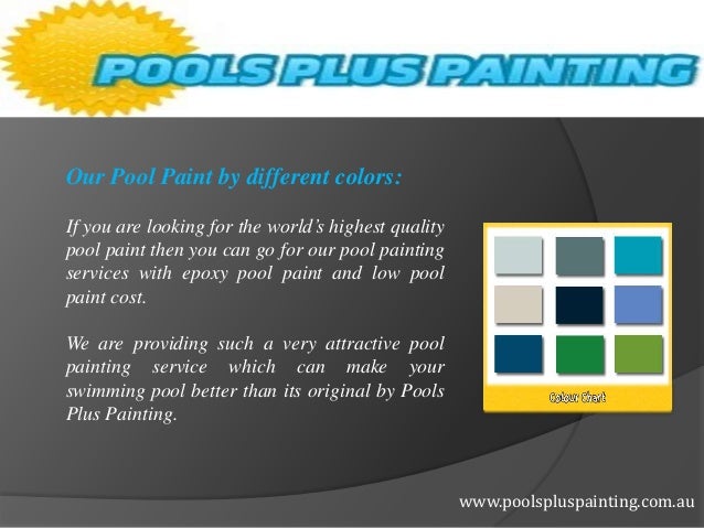Epoxy Pool Paint Color Chart