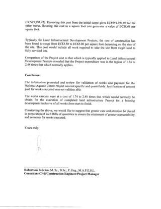 Swimming pool report