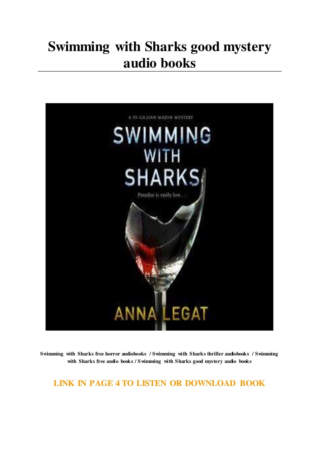 Swimming with Sharks good mystery audio books