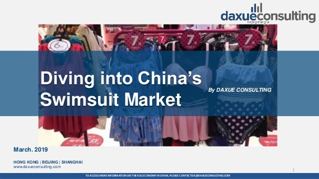 The Swimsuit Market In China By Daxue Consulting - 