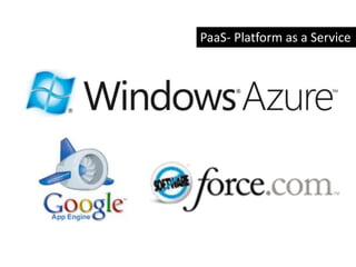 PaaS- Platform as a Service
 
