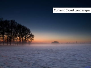 Current Cloud Landscape
zoutedrop
 