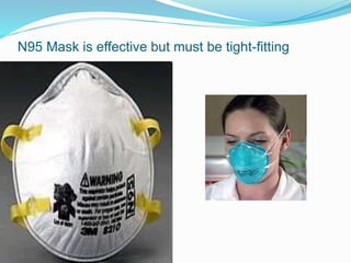 N95 Mask is effective but must be tight-fitting
 