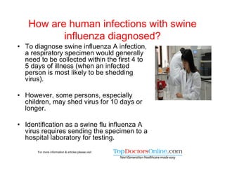 Swine Flu H1N1 Info, Symptoms, Prevention & Treatment | PDF