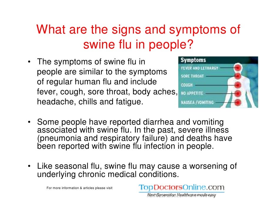 Swine Flu H1N1 Info, Symptoms, Prevention & Treatment
