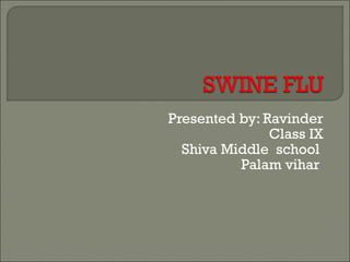 Presented by: Ravinder Class IX Shiva Middle  school  Palam vihar  