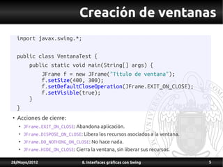 ventanas swing en java | PDF