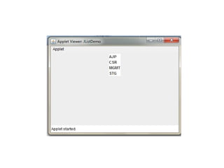 Comprehensive Guide to Java Swing GUI Components and Features | PPTX
